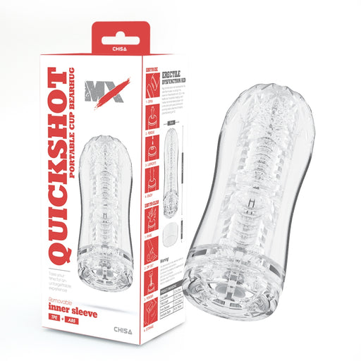Chisa - Quickshot Portable Cup - Bearhug - Masturbador de copa - Transparente - Erotiekvoordeel.nl
