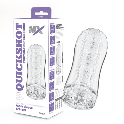 Chisa - Quickshot Portable Cup - Engorged - Masturbador de copa - Transparente-Erotiekvoordeel.nl
