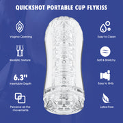 Chisa - Quickshot Portable Cup - Flykiss - Masturbateur à ventouse - Transparent-Erotiekvoordeel.nl