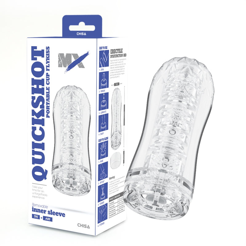 Chisa - Quickshot Portable Cup - Flykiss - Masturbateur à ventouse - Transparent - Erotiekvoordeel.nl