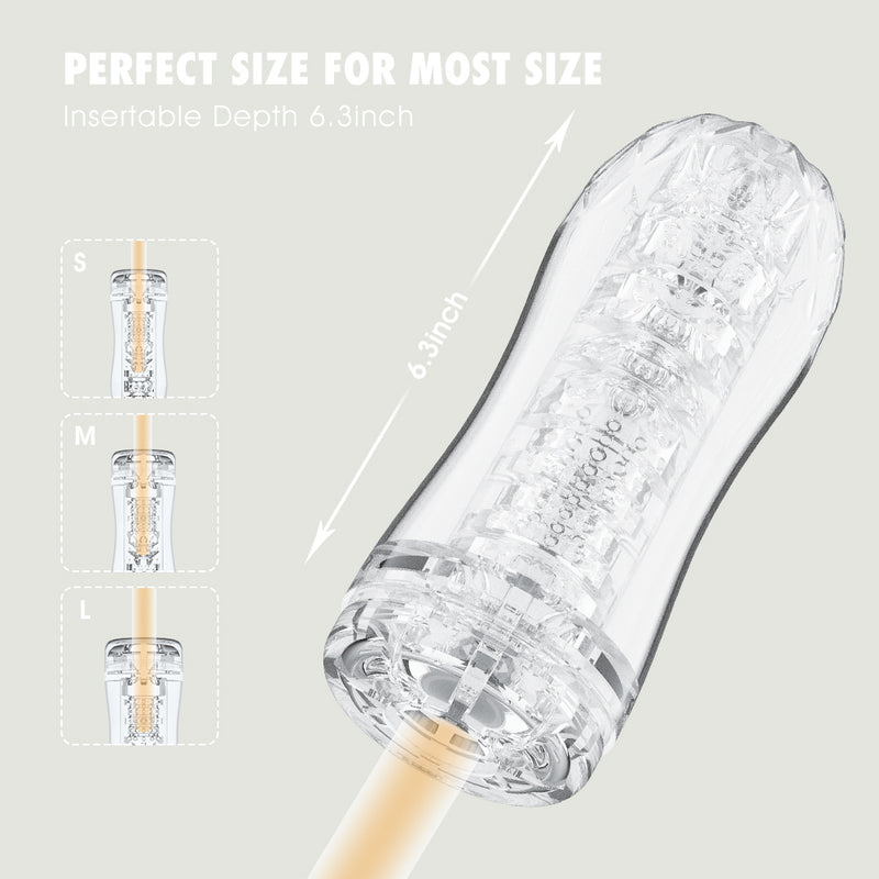 Chisa - Quickshot Portable Cup - Lingered - Cup Masturbator - Transparant-Erotiekvoordeel.nl