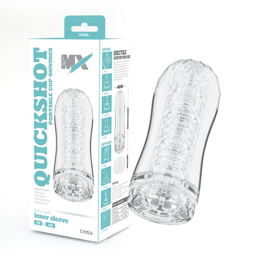 Chisa - Quickshot Portable Cup - Onwings - Masturbador de copa - Transparente-Erotiekvoordeel.nl