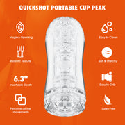 Chisa - Quickshot Portable Cup - Peak - Cup Masturbator - Transparant-Erotiekvoordeel.nl