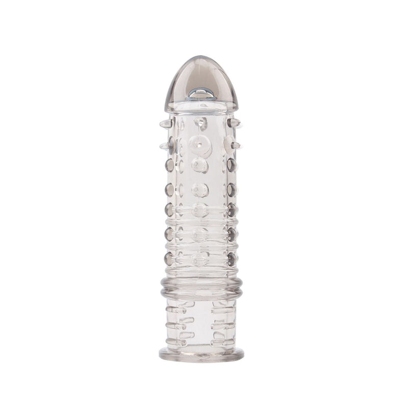 Chisa - Swirls - Funda acanalada para el pene - Gris transparente-Erotiekvoordeel.nl