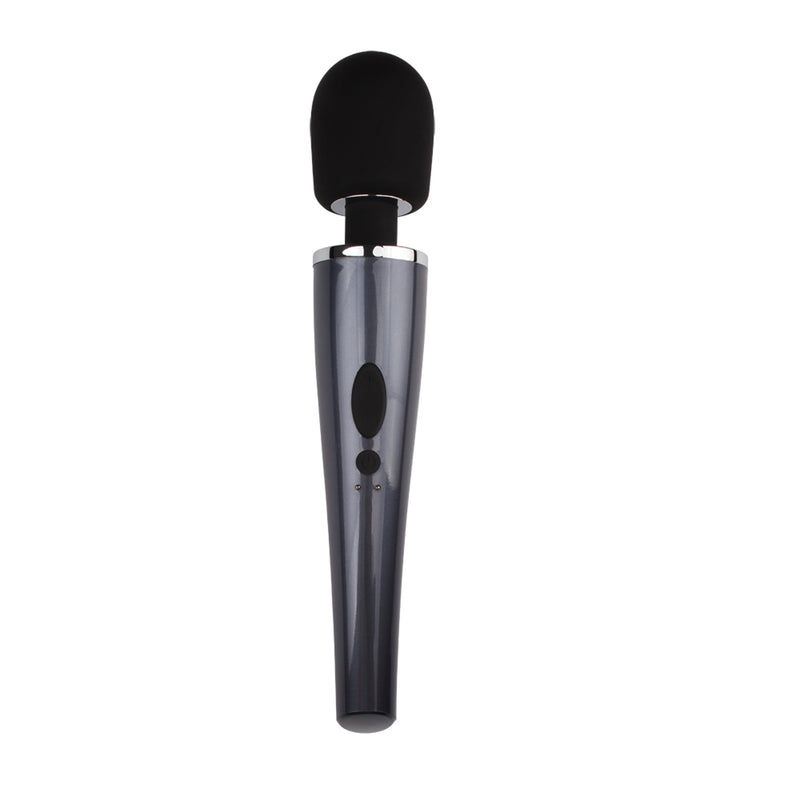 Chisa Toys - Sorli Magic Wand - Vibrador de varita recargable - Negro-Erotiekvoordeel.nl