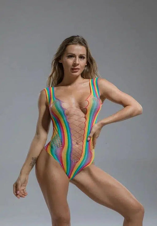 Cindylove - Visnet Body - One size - Rainbow-Erotiekvoordeel.nl