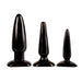 Colt - Anal Trainer Kit - Buttplug Set - 3 stuks - Zwart-Erotiekvoordeel.nl