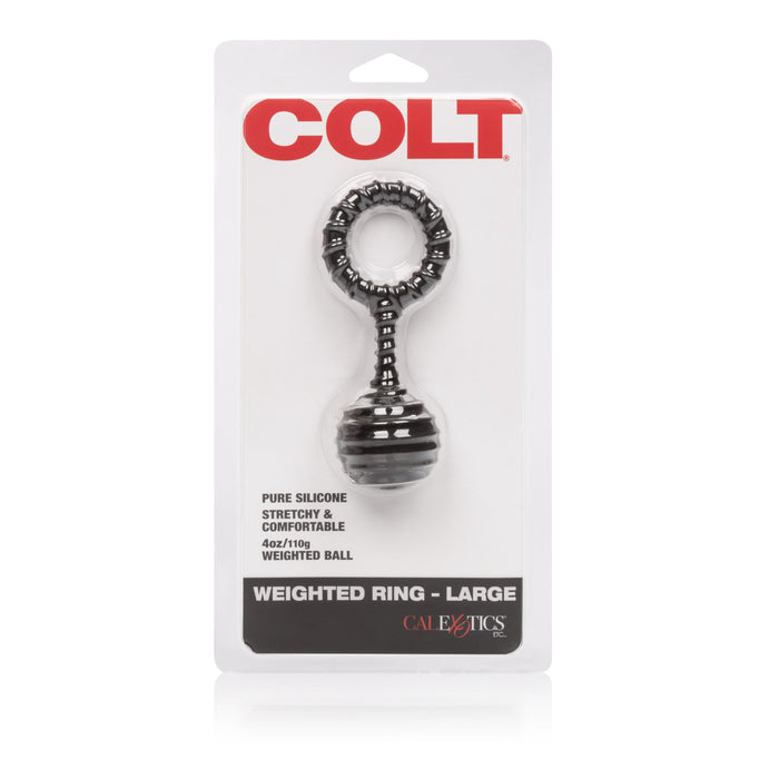 Colt - Cockring met Verzwaarde Bal - Zwart-Erotiekvoordeel.nl