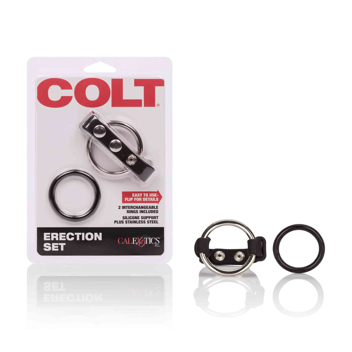 Colt - Erection Set - Penisring met Scrotum Steun - Twee verwisselbare ringen-Erotiekvoordeel.nl