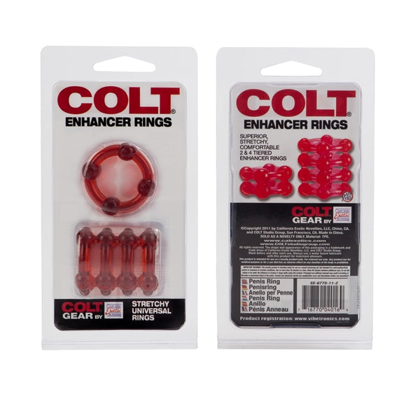 Colt Gear - Enhancer Rings - Red-Erotiekvoordeel.nl