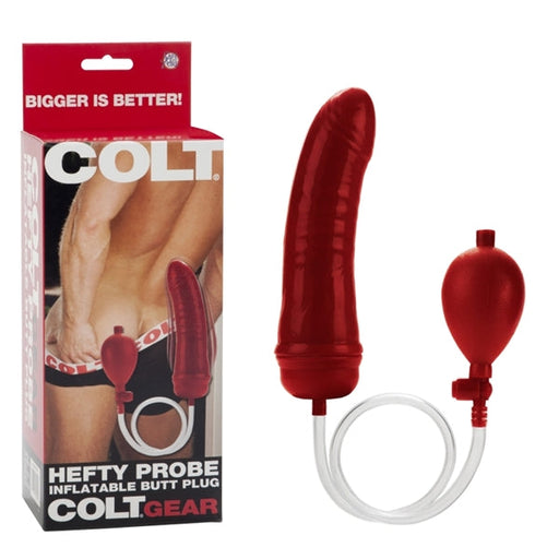 Colt Gear - Hefty Probe Inflatable Butt Plug - Red-Erotiekvoordeel.nl