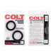 Colt Gear - Silicone Super Rings - Black-Erotiekvoordeel.nl