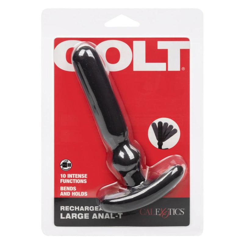 Colt - Large Anal-T ricaricabile - Plug anale vibrante - Nero - Erotiekvoordeel.nl