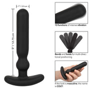 Colt - Large Anal-T ricaricabile - Plug anale vibrante - Nero - Erotiekvoordeel.nl