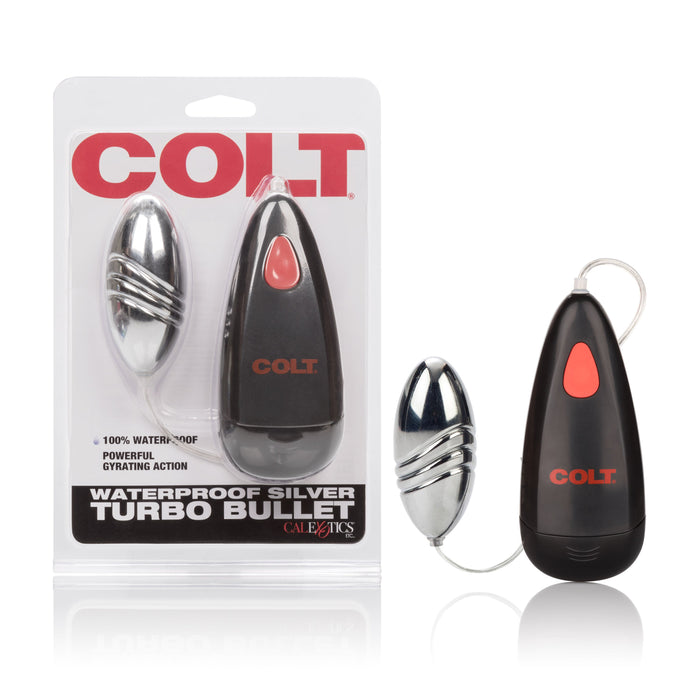 Colt - Waterproof Turbo Vibrerend Eitje - Zilver-Erotiekvoordeel.nl