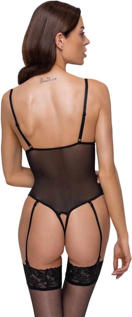 Cottelli Collection - Body ohne Schritt - Schwarz - L - Erotiekvoordeel.nl