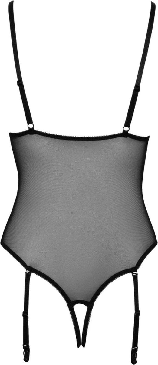 Cottelli Collection - Body ohne Schritt - Schwarz - L-Erotiekvoordeel.nl