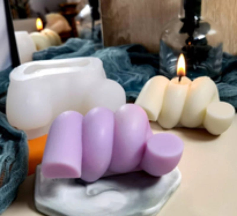 Craftylicious - Stampo in silicone - Doppio nodo - Creazione di candele fai da te - Produzione di sapone fai da te-Erotiekvoordeel.nl