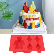 Craftylicious - Siliconen mal - Bouwsteen Poppetje/ Robot - 2 maten - Epoxy - IJsblokjes Vorm - Zeepmaken - Chocola Gieten - 11 x 11 cm-Erotiekvoordeel.nl