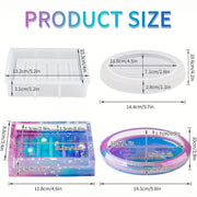 Craftylicious - Siliconen mal - Epoxy - Resin - Jesmonite - Gietbeton - Zeepbakje Rechthoek-Erotiekvoordeel.nl