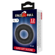 Crazy Bull - Arvell - Anillo para el pene - Modelo 12 - Negro-Erotiekvoordeel.nl
