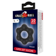 Crazy Bull - Clauzell - Anneau pénien - Modèle 10 - Noir-Erotiekvoordeel.nl