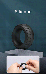 Crazy Bull - Dilson - Anillo de silicona super suave - Modelo 3 - Negro-Erotiekvoordeel.nl