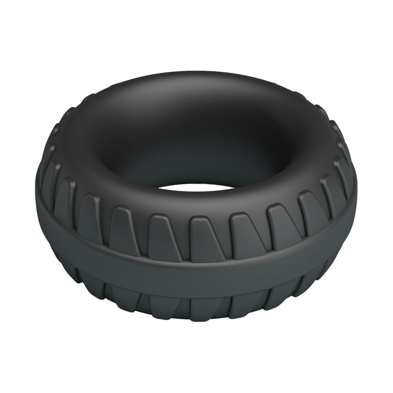Crazy Bull - Dilson - Anillo de silicona super suave - Modelo 3 - Negro-Erotiekvoordeel.nl
