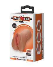 Crazy Bull - Elena Onahole - Masturbador para hombres - Color piel medio - Erotiekvoordeel.nl