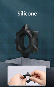 Crazy Bull - Ethaniel - Anneau pénien en silicone ultra-doux - Modèle 11 - Noir-Erotiekvoordeel.nl