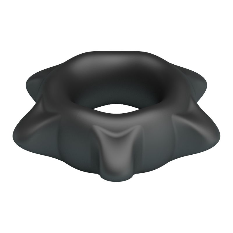 Crazy Bull - Ethaniel - Anneau pénien en silicone ultra-souple - Modèle 11 - Noir-Erotiekvoordeel.nl