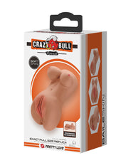 Crazy Bull - Hannah - Masturbador premium con dos entradas - Color de piel medio - Erotiekvoordeel.nl