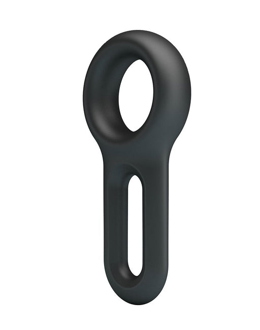 Crazy Bull - Oniel - Anillo para el pene de silicona supersuave - Modelo 18 - Negro-Erotiekvoordeel.nl