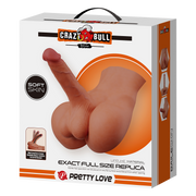 Crazy Bull - Rhyne - Masturbatore con dildo flessibile - Colore pelle chiaro - Erotiekvoordeel.nl