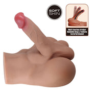 Crazy Bull - Rhyne - Masturbatore con dildo flessibile - Colore pelle chiaro - Erotiekvoordeel.nl