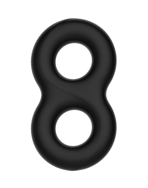 Crazy Bull - Anillo para el pene de silicona super suave - Modelo 17 - Negro-Erotiekvoordeel.nl