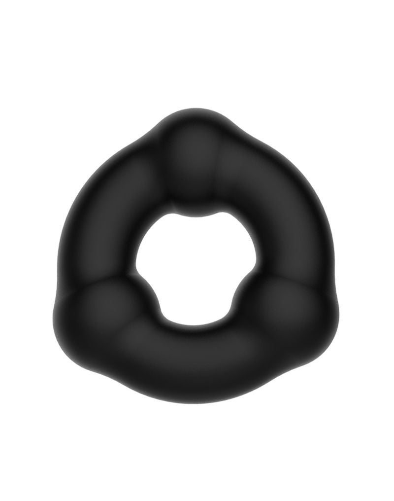 Crazy Bull - Anillo de silicona super suave - Modelo 7 - Negro-Erotiekvoordeel.nl