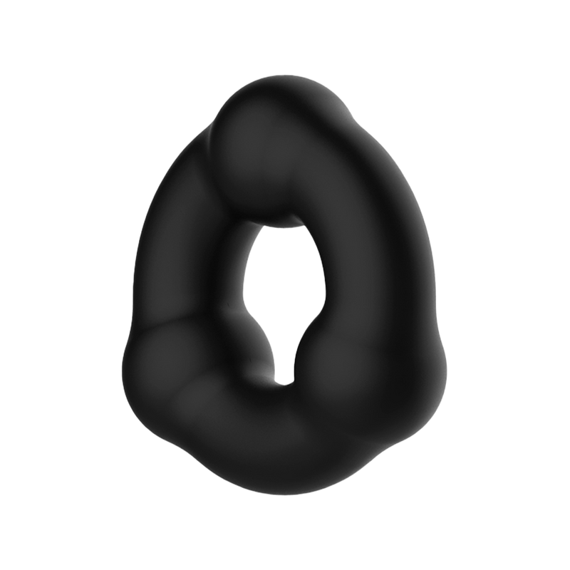 Crazy Bull - Anillo de silicona super suave - Modelo 7 - Negro-Erotiekvoordeel.nl