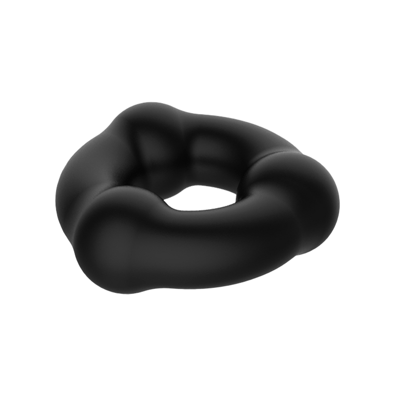 Crazy Bull - Anillo de silicona super suave - Modelo 7 - Negro-Erotiekvoordeel.nl