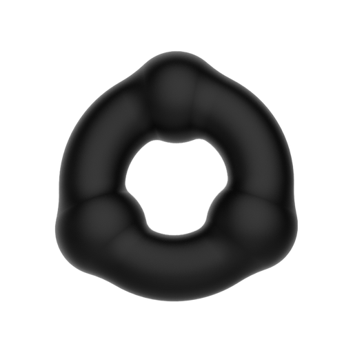 Crazy Bull - Anillo de silicona super suave - Modelo 7 - Negro-Erotiekvoordeel.nl