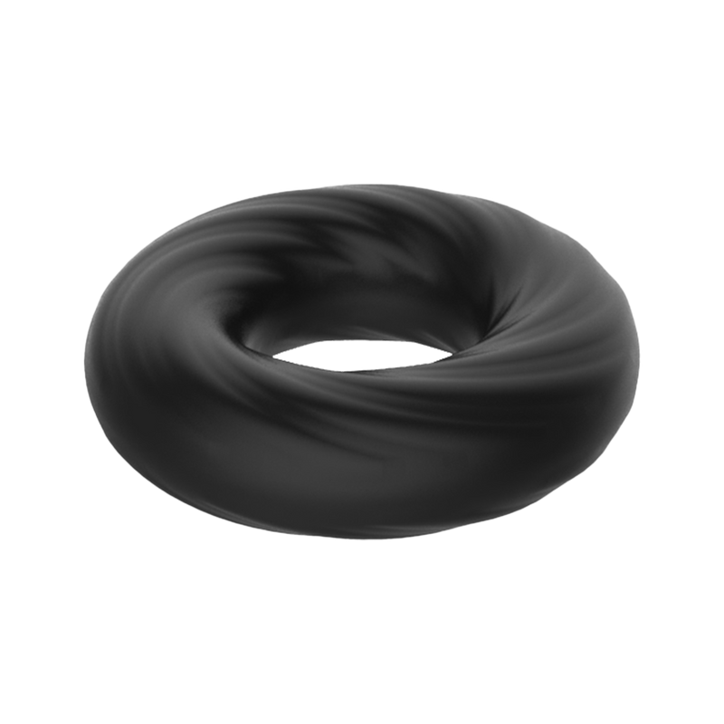 Crazy Bull - Anillo de silicona super suave - Modelo 6 - Negro-Erotiekvoordeel.nl