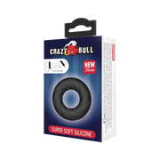 Crazy Bull - Anillo de silicona super suave - Modelo 6 - Negro-Erotiekvoordeel.nl