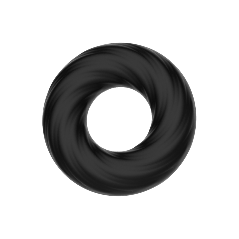 Crazy Bull - Anillo de silicona super suave - Modelo 6 - Negro-Erotiekvoordeel.nl