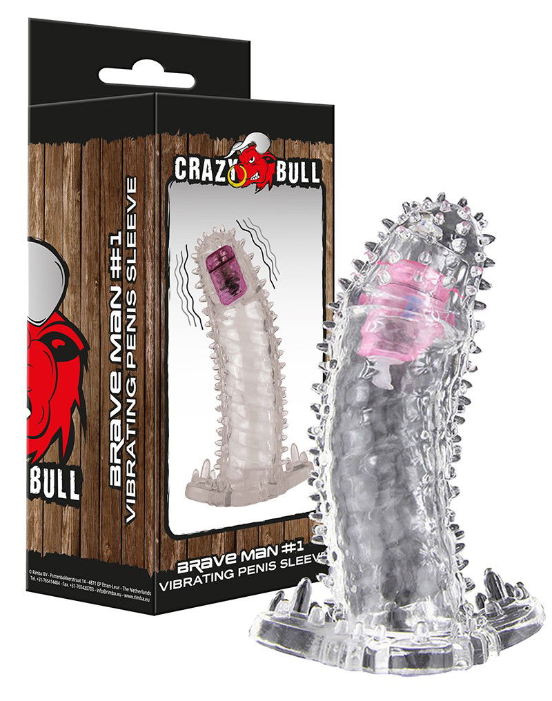 Crazy Bull - Funda vibradora para el pene - Brave Man 1-Erotiekvoordeel.nl