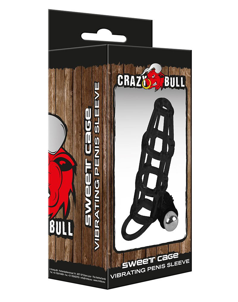 Crazy Bull - Manchon pénien vibrant Sweet Cage - Erotiekvoordeel.nl