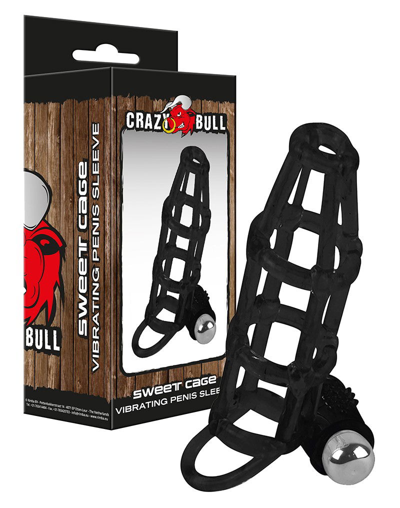 Crazy Bull - Manchon pénien vibrant Sweet Cage - Erotiekvoordeel.nl