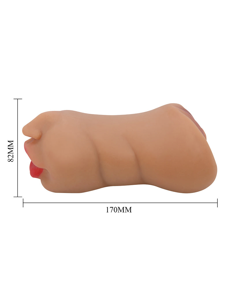 Crazy Bull - Zoey - Premium Masturbator with Two Entrances - Medium Skin Tone - Erotiekvoordeel.nl