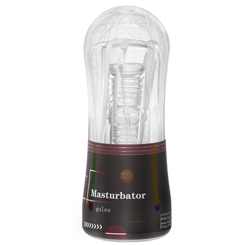 Cup Masturbator - Black/Transparent-Erotiekvoordeel.nl