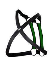 Cut4Men - Imbracatura pettorale - Imbracatura - 4WAY - Neon/Nero-Erotiekvoordeel.nl