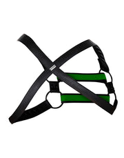 Cut4Men - Imbracatura pettorale - Imbracatura - 4WAY - Neon/Nero-Erotiekvoordeel.nl